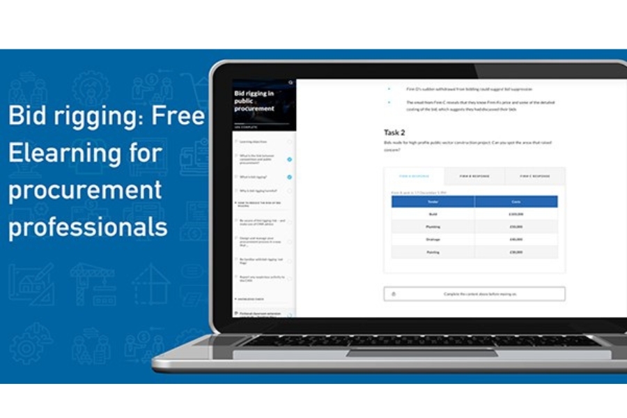 Bid-rigging: Free Elearning for procurement professionals