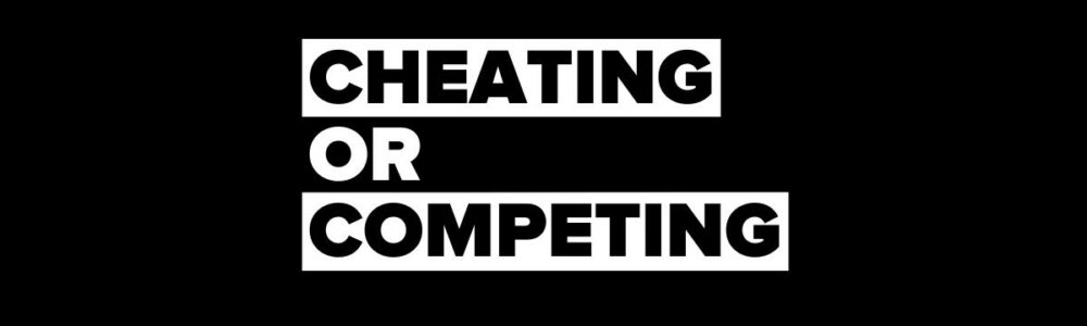 cheating or competing logo